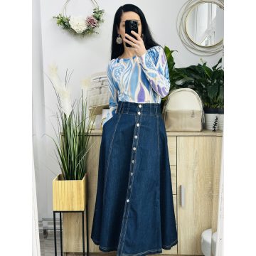 Jasmine farmer szoknya, sötétkék