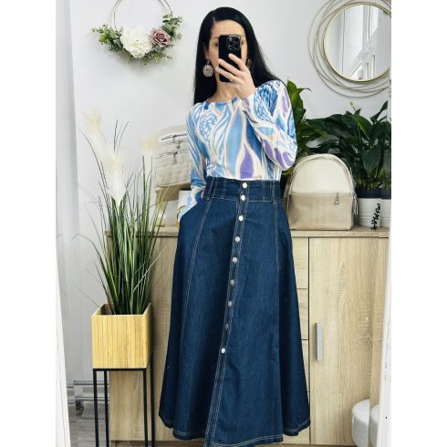 Jasmine farmer szoknya, sötétkék