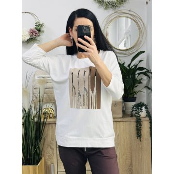 Kontraszt zsiráfos felső, fehér