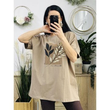 Kamilla nagyméretű felső, barna