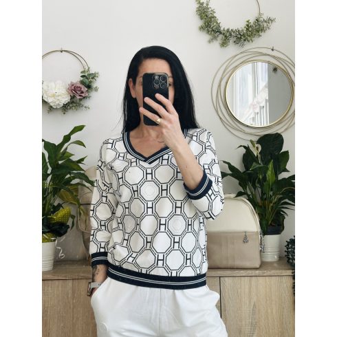 Megi 8 szöges felső, sötétkék