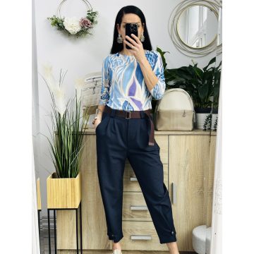 Olasz laza fazonú nadrág, sötétkék