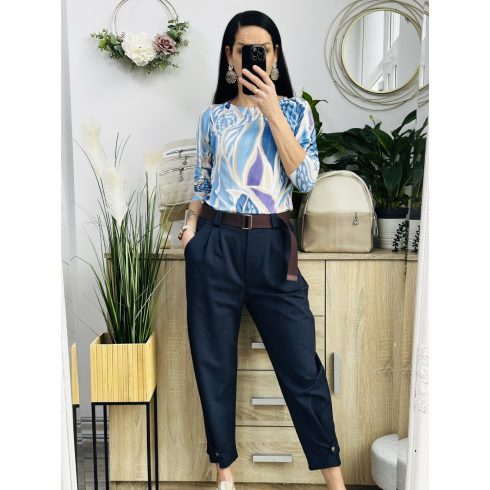 Olasz laza fazonú nadrág, sötétkék