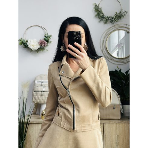 Velúr hatású kabátka