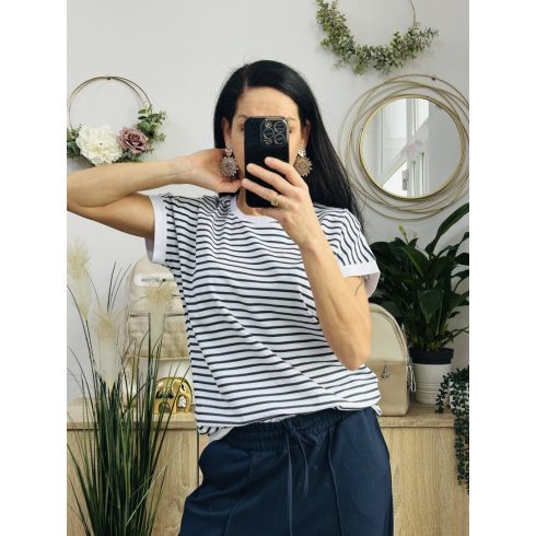 Classic csíkos felső, kék