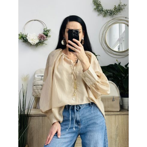 Manosque pille vékony felső, mogyoró