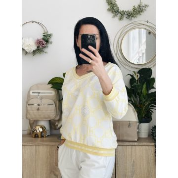 Megi 8 szöges felső, sárga