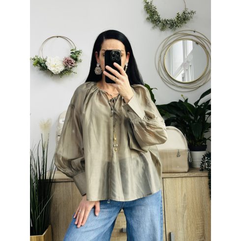 Manosque pille vékony felső, khaki